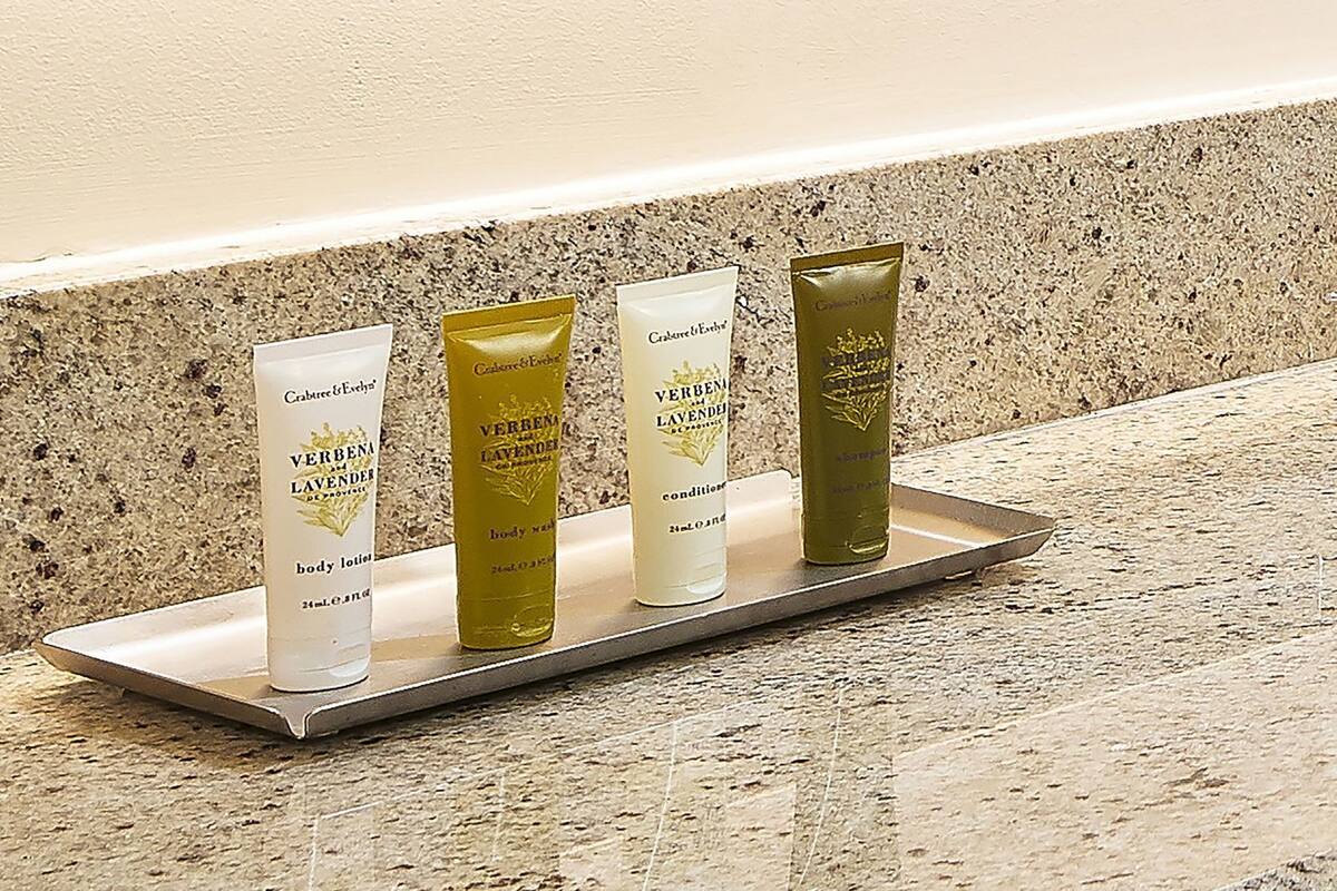 Amenidades de baño | Amenidades de baño gratuitas, secadora de cabello, toallas