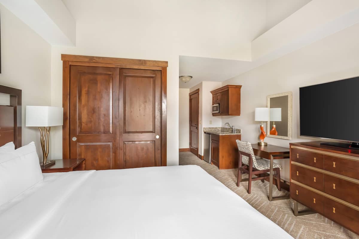 In-room safe, blackout curtains, iron/ironing board