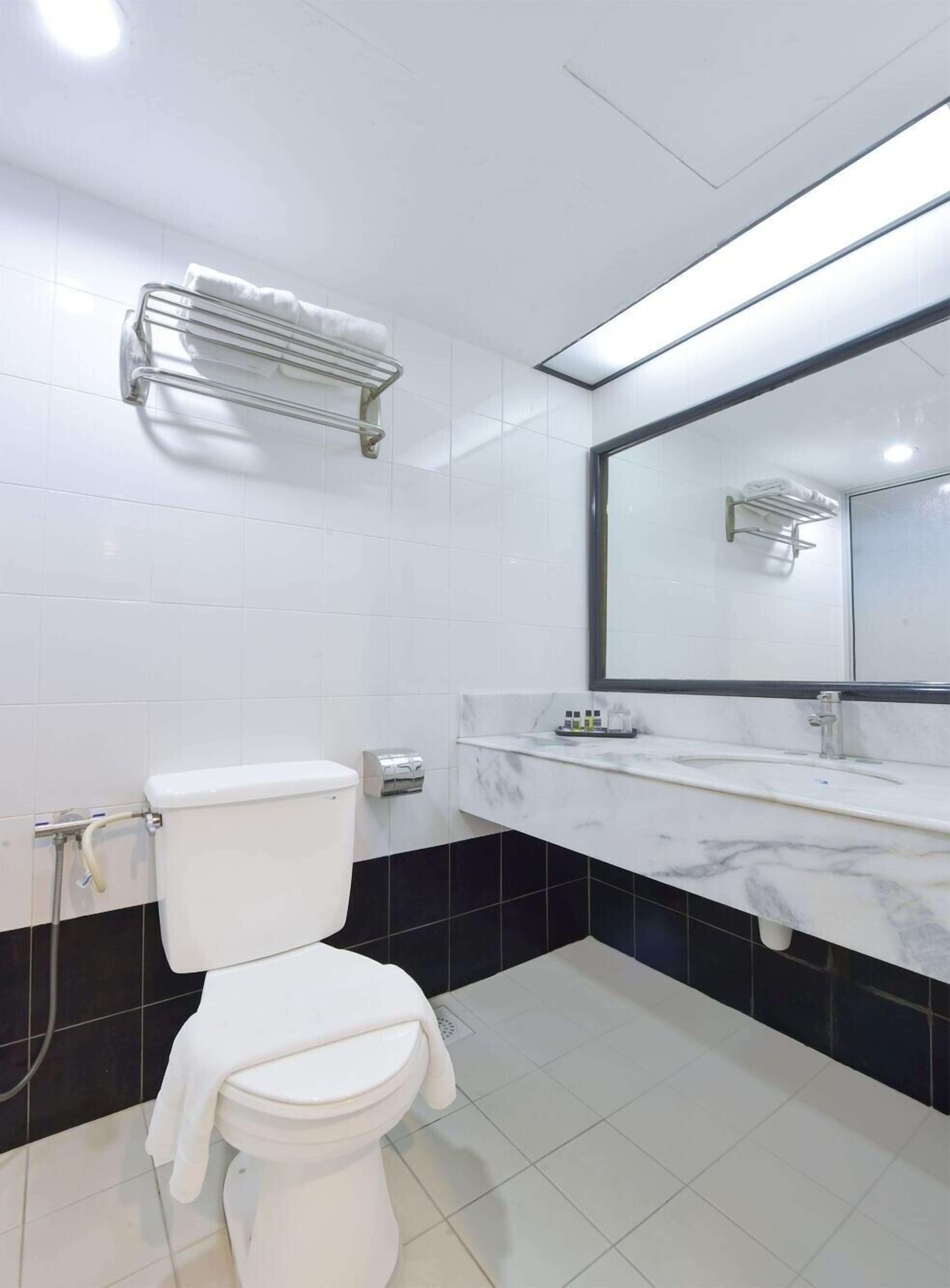 تجهيزات دش، مستلزمات مجانية للعناية الشخصية، مجففات شعر، مناشف