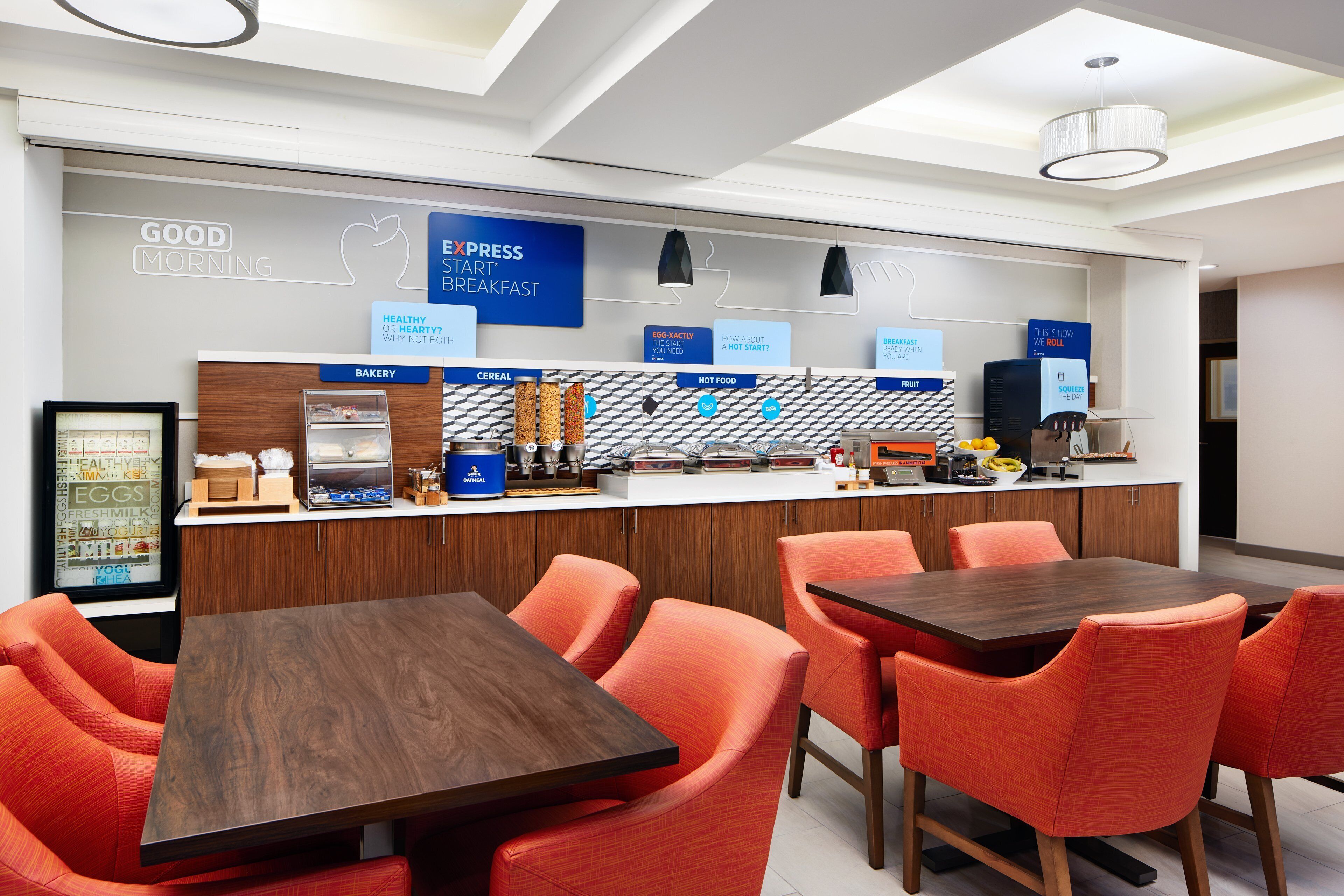 Free daily buffet breakfast