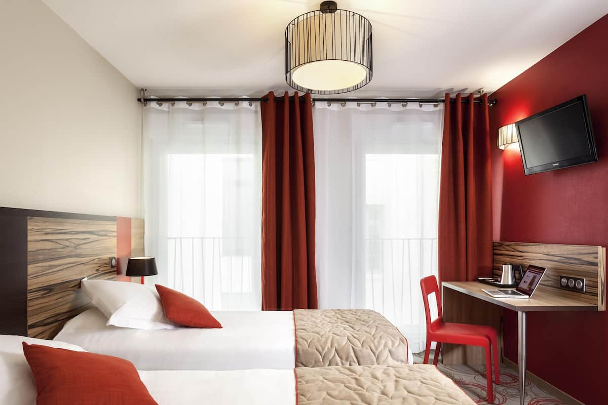 스튜디오, 싱글침대 2개 | 객실 내 금고, 책상, 노트북 작업 공간, 방음 설비