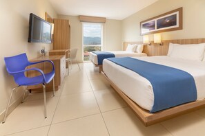 Room, 2 Double Beds | Down duvets, in-room safe, desk, iron/ironing board - City Express by Marriott San Jose Costa Rica (Ulloa)