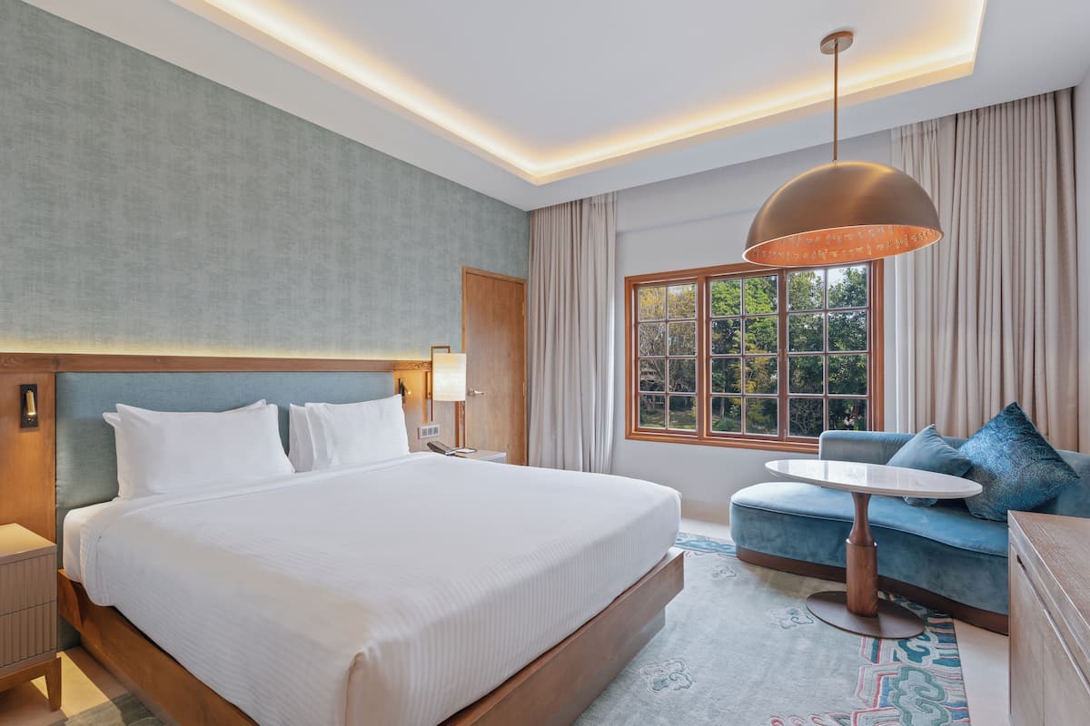 Deluxe-Zimmer, 1Â King-Bett (Durbar) | Blick auf den Garten