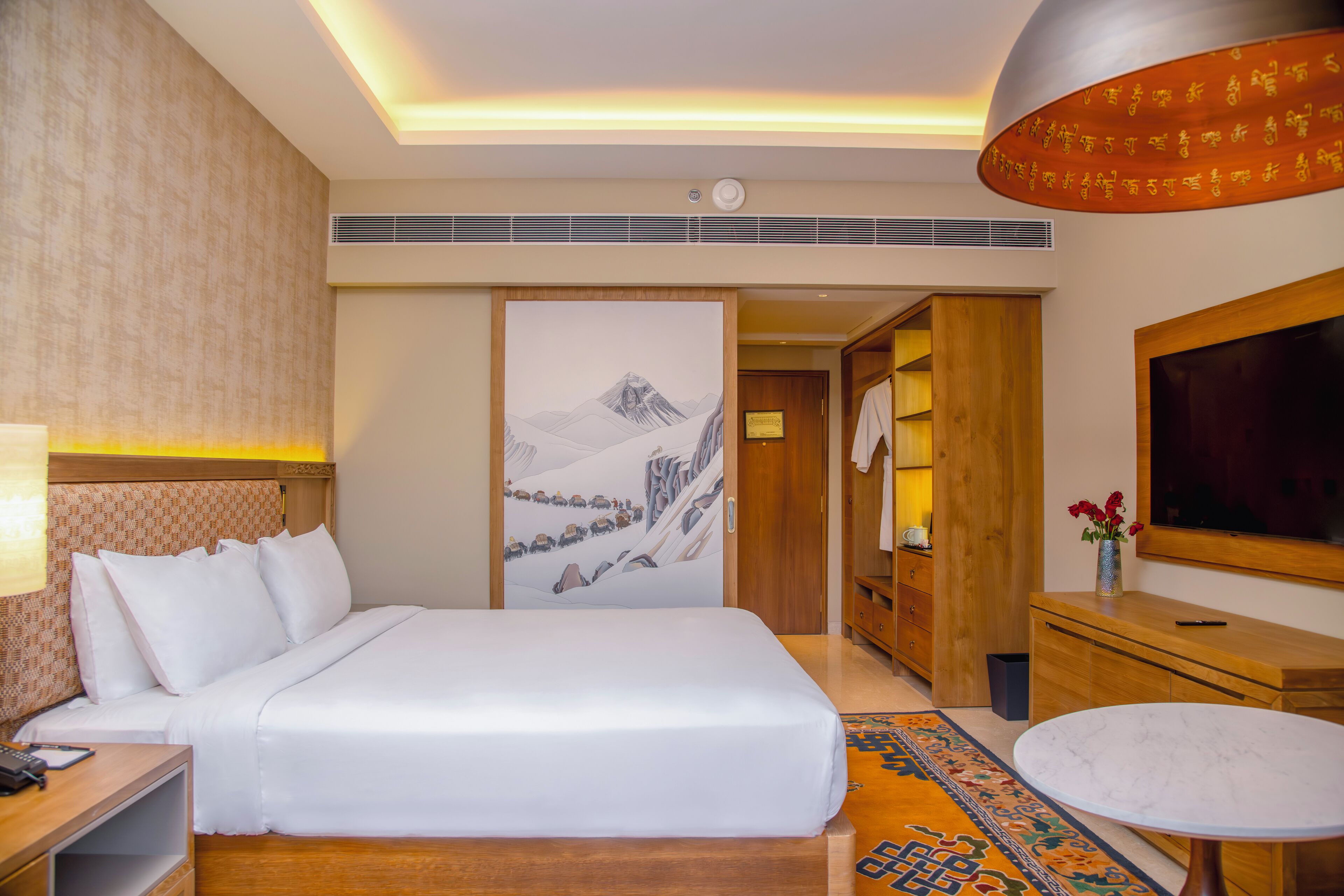 클럽룸, 킹사이즈침대 1개 (Shangrila) | 고급 침구, 미니바, 객실 내 금고, 책상