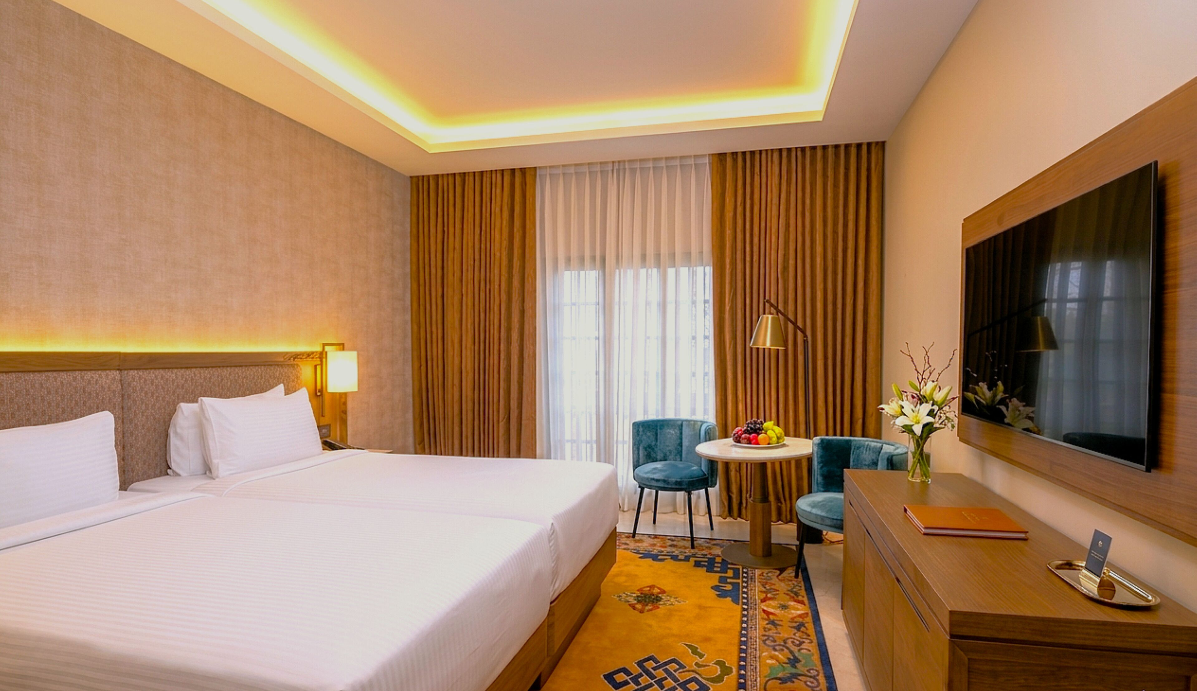 Habitación Club con 2 camas individuales (Shangrila) | Vista al jardín