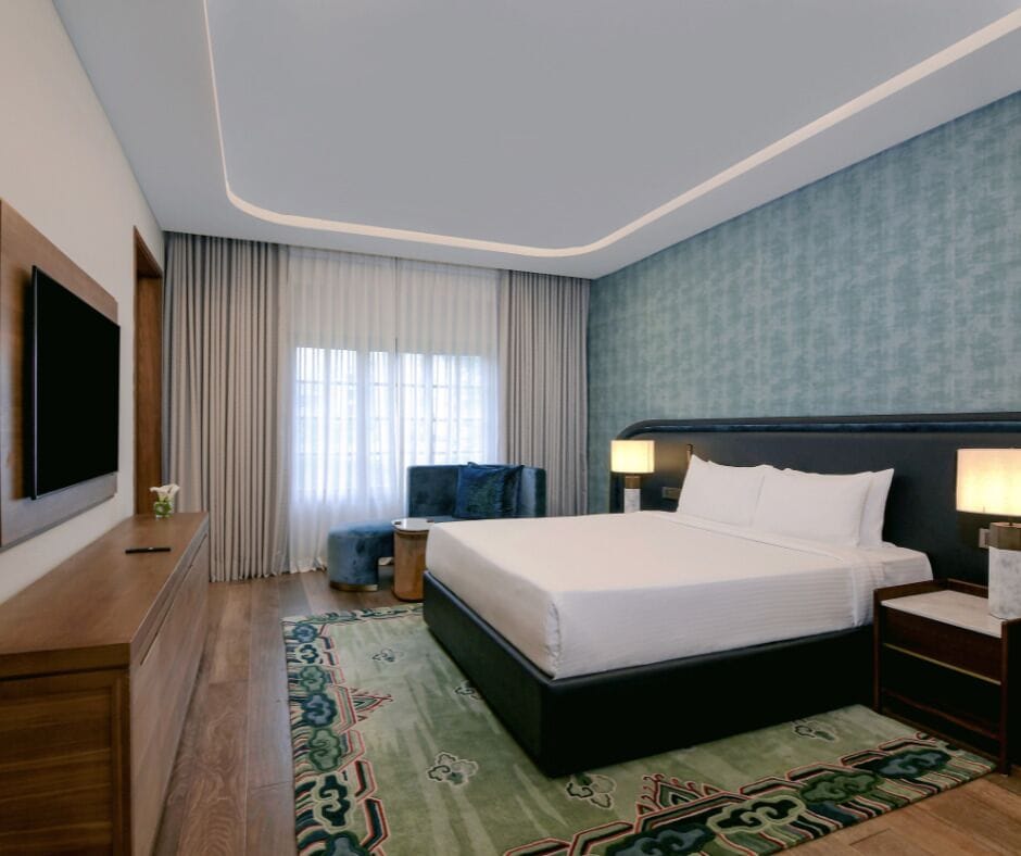 이그제큐티브 스위트 | 고급 침구, 미니바, 객실 내 금고, 책상