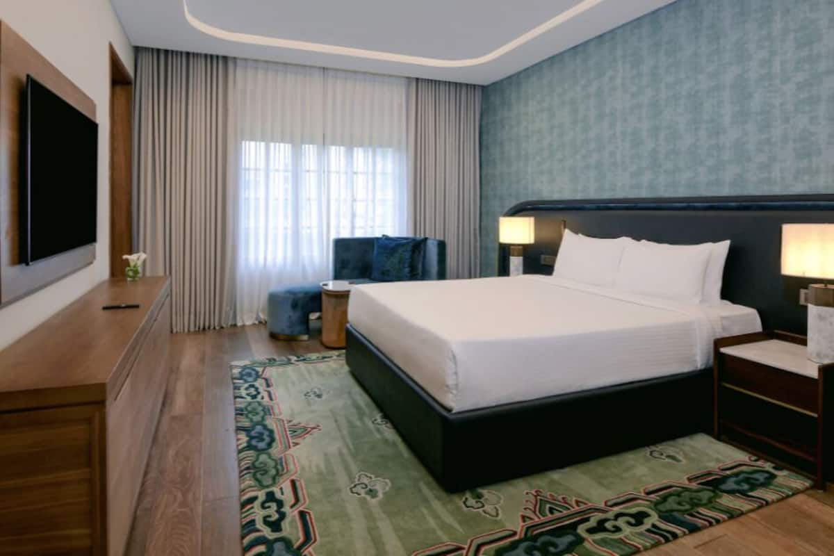 Executive-sviitti | 1 makuuhuone, ylelliset vuodevaatteet, minibaari, tallelokero huoneessa