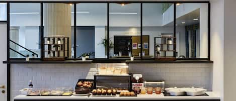 Daily to-go breakfast for a fee