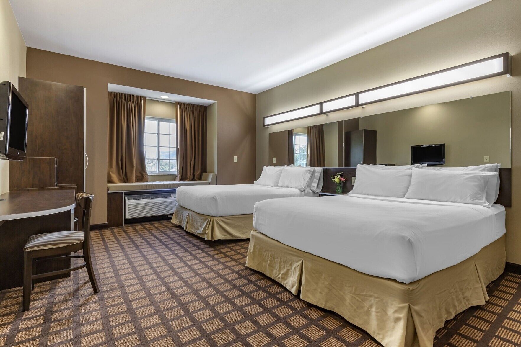 In-room safe, desk, iron/ironing board, free cribs/infant beds