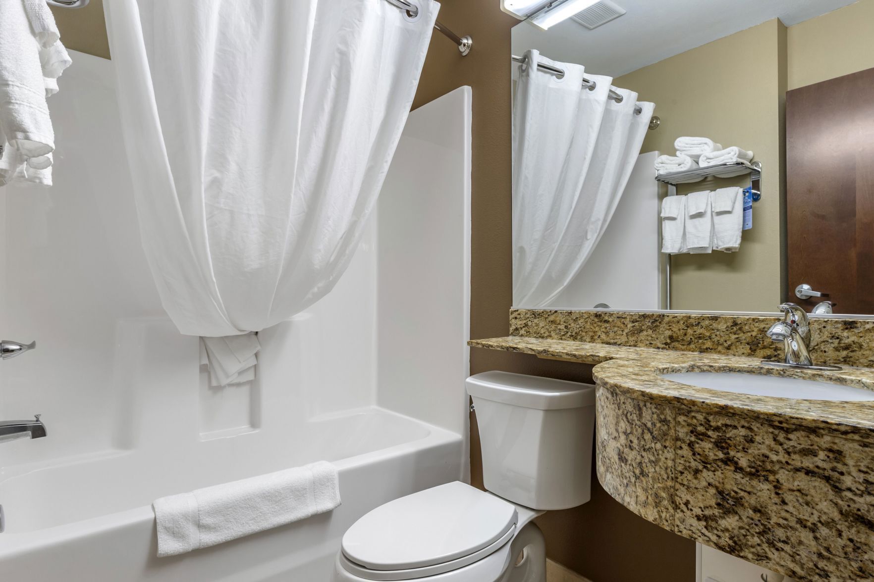 Bathroom | Hair dryer, towels