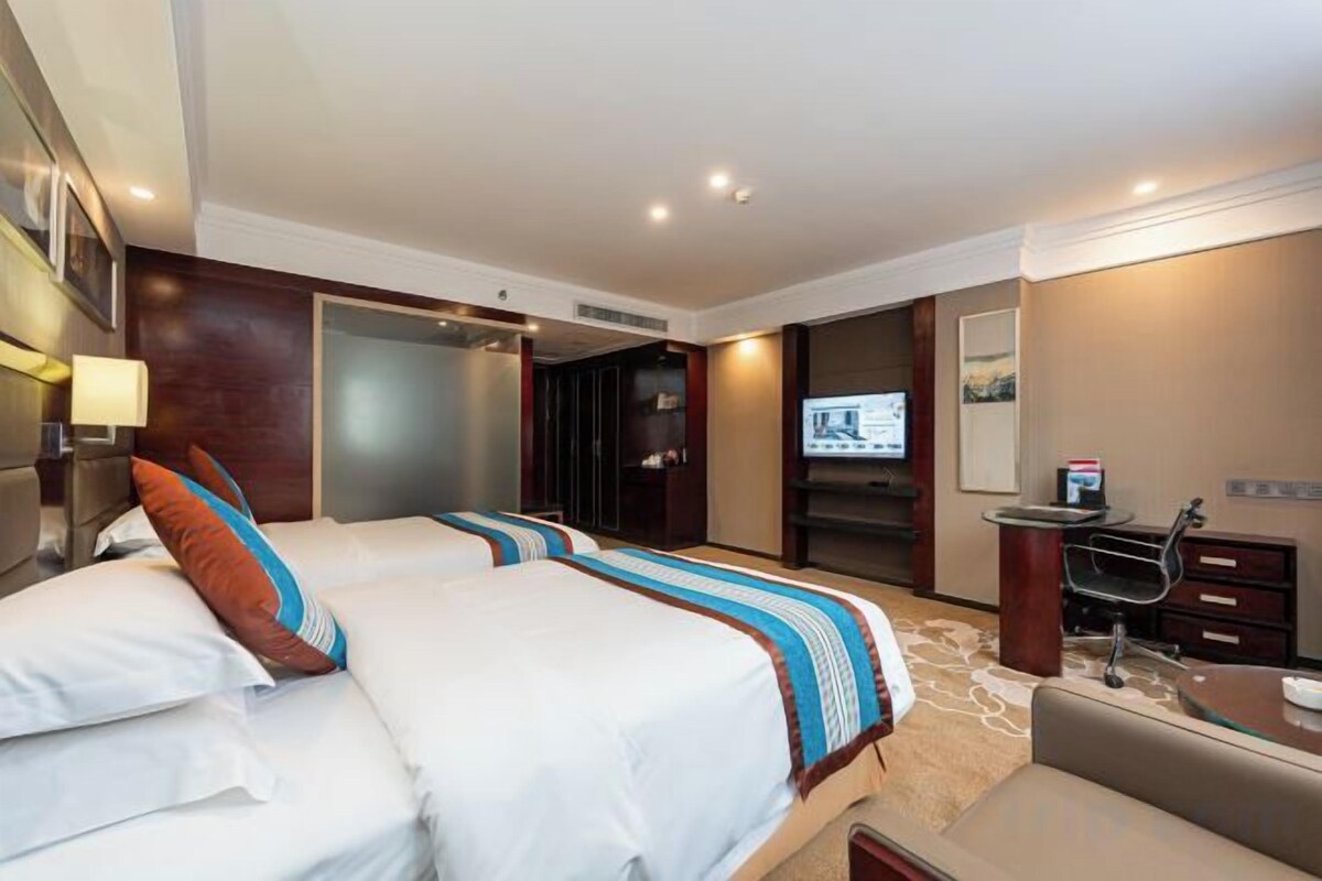 Desk, WiFi (free), alarm clocks, bed sheets
