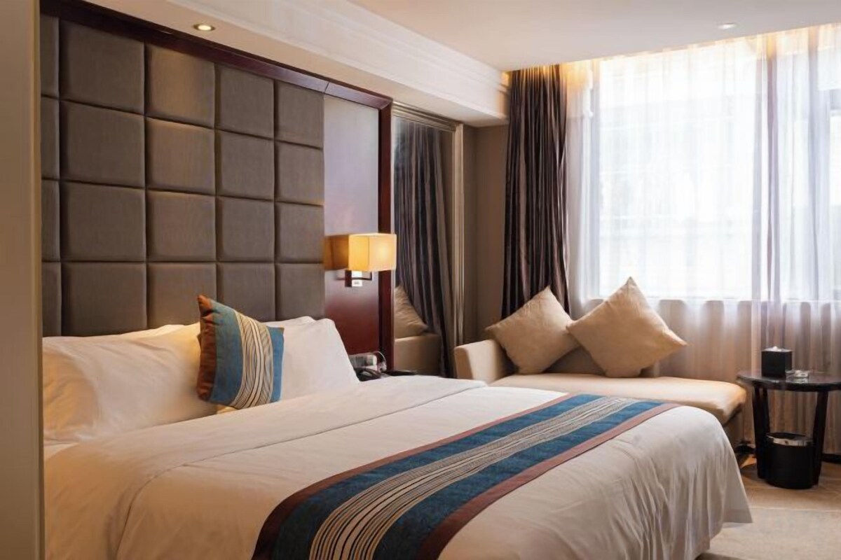Desk, WiFi (free), alarm clocks, bed sheets