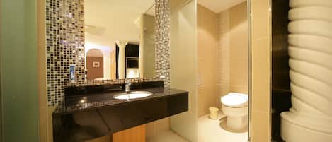 VIP(Family only/ Female only/ Male only) | Bathroom | Separate tub and shower, free toiletries, hair dryer, towels