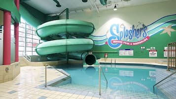 Indoor pool, open 8:00 AM to 10:00 PM, sun loungers