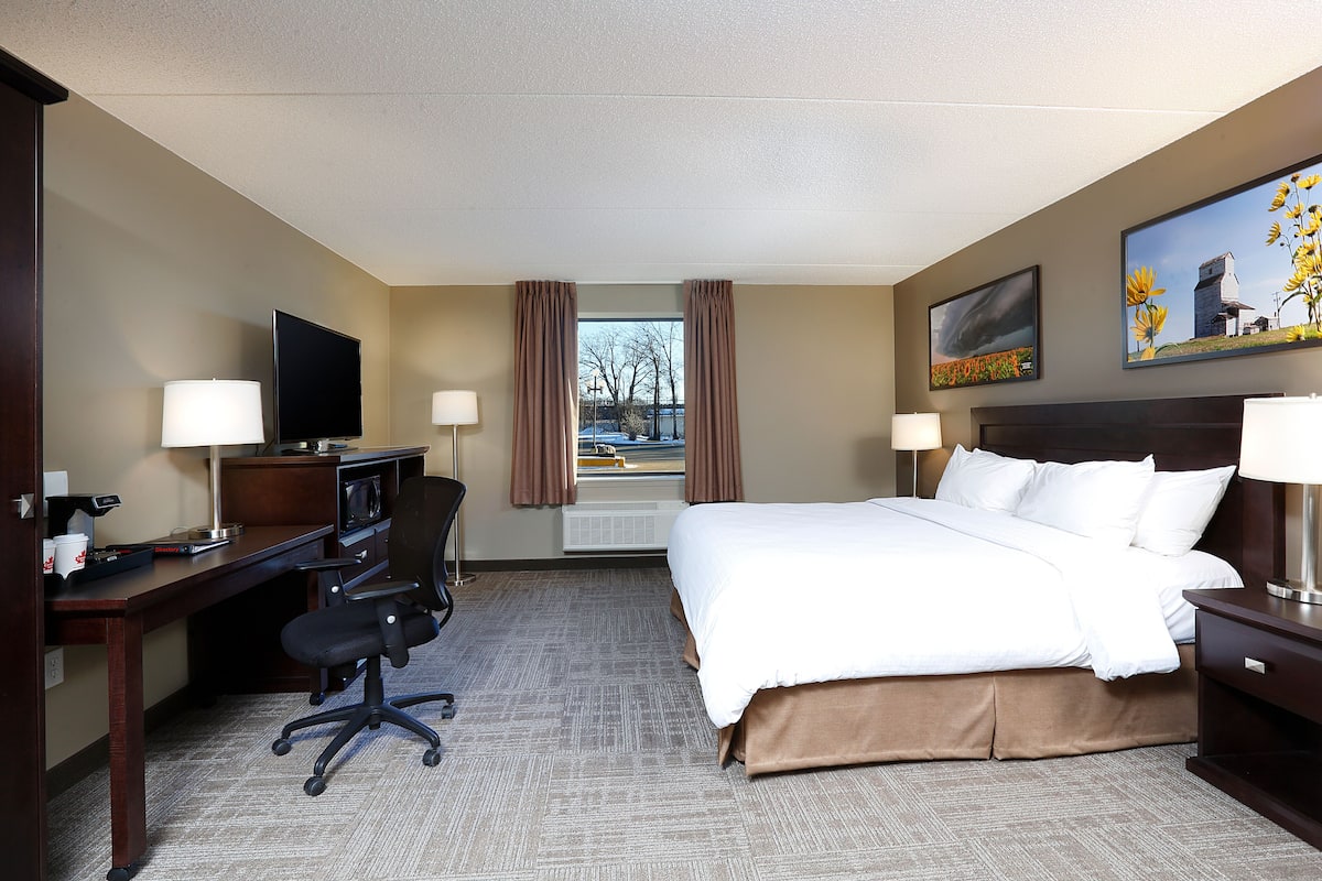 Standard Room, 1 King Bed | 1 bedroom, desk, laptop workspace, blackout drapes