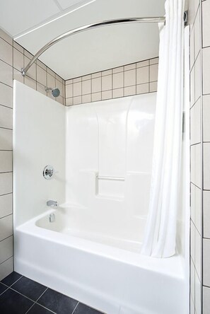 Business Suite | Bathroom | Combined shower/tub, free toiletries, hair dryer, towels