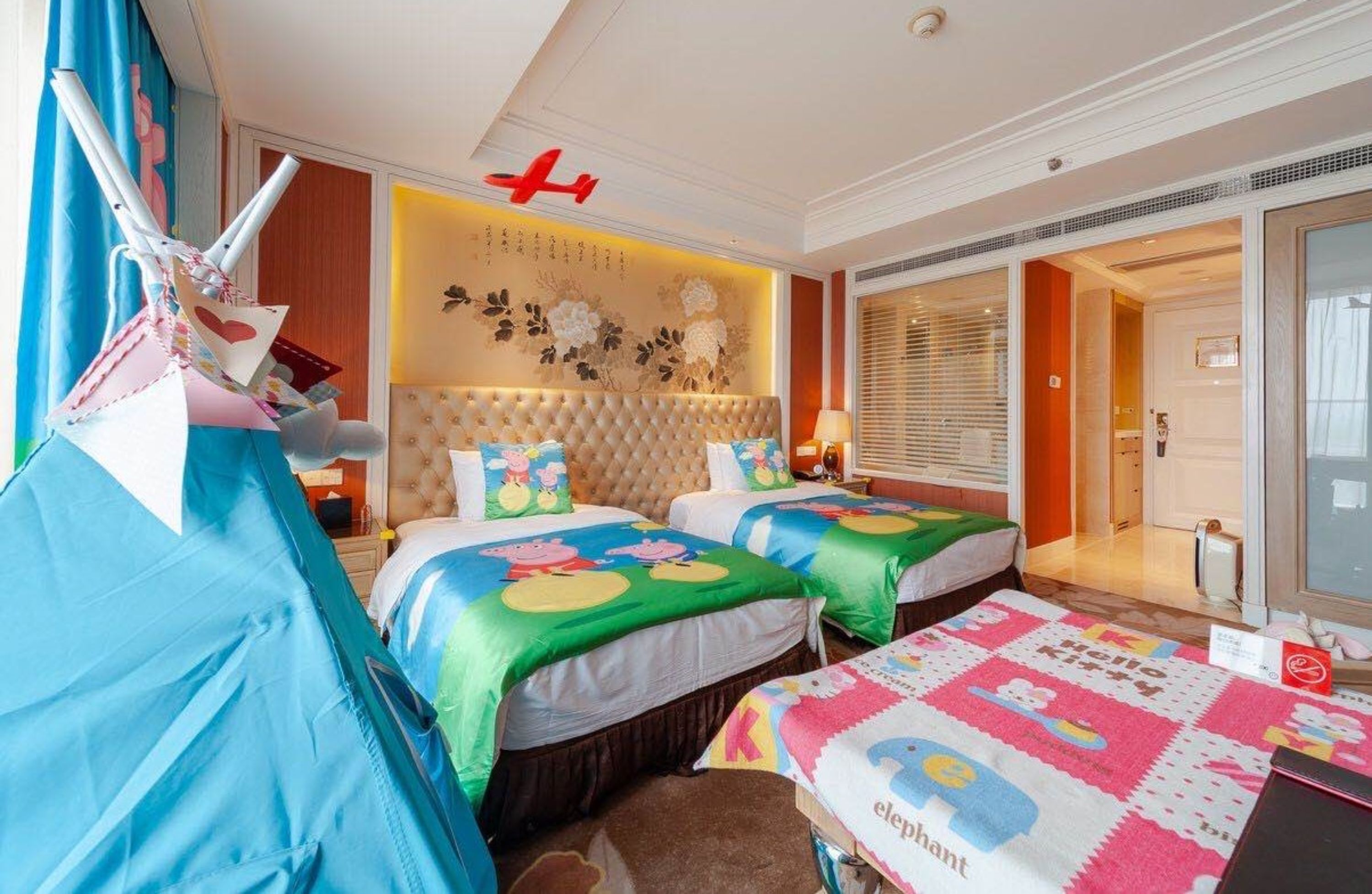 family room, 2 double beds, city view | 1 bedroom, minibar, in-room safe, desk