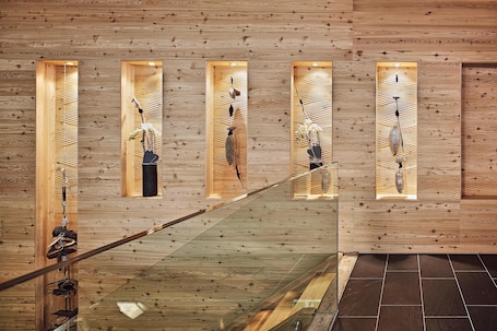 Un sauna, baño turco, masajes