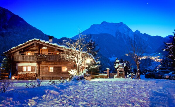 Front of property – evening/night