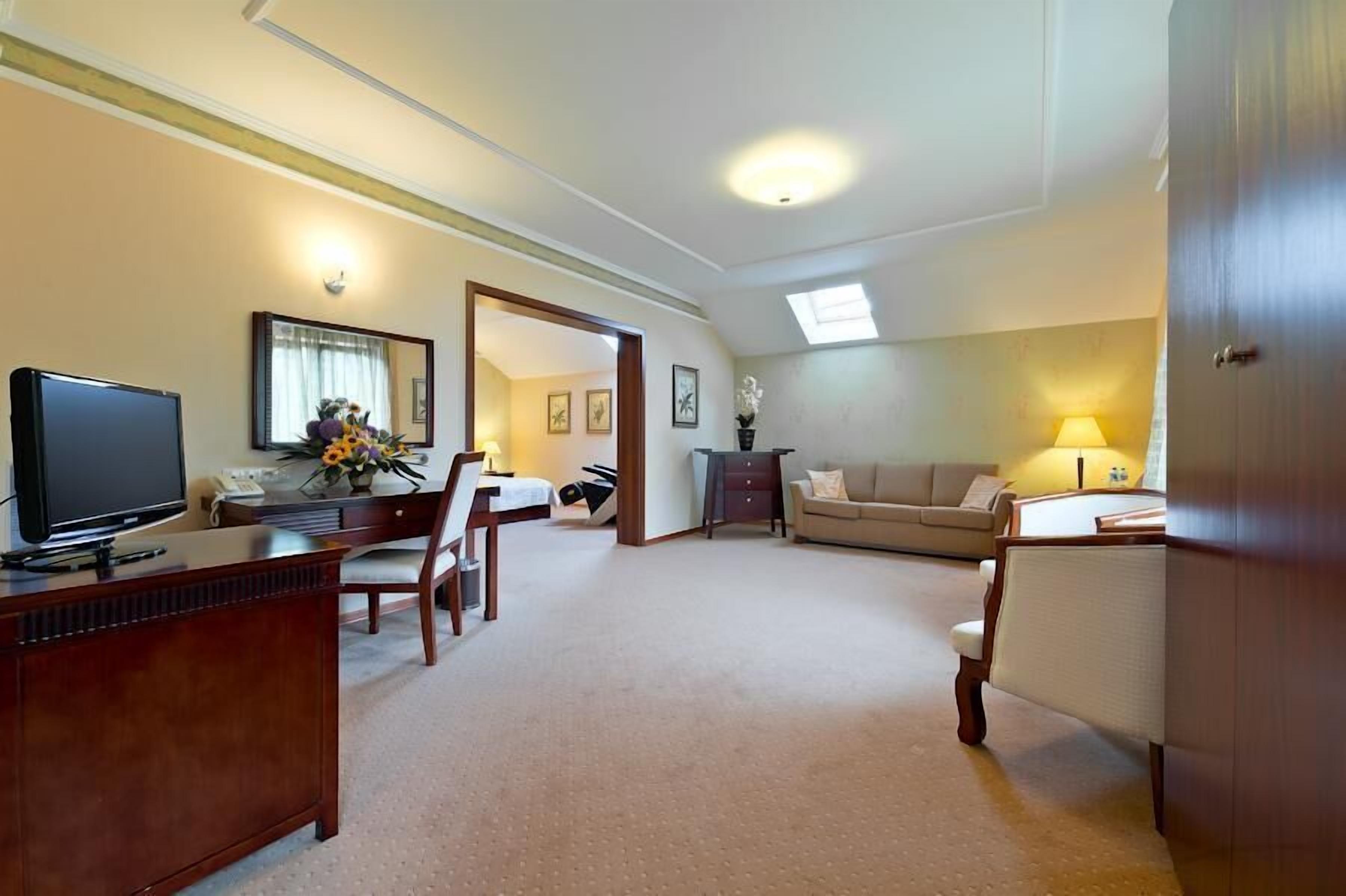 standard apartment | living room | flat-screen tv, table football, ping pong