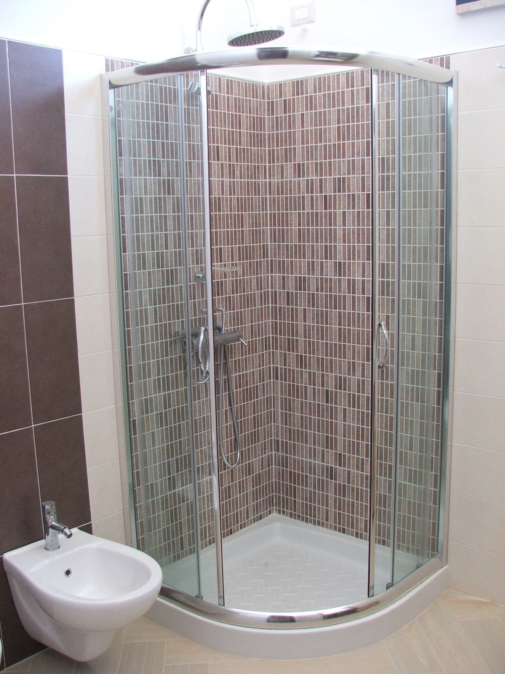 Shower, rainfall showerhead, hair dryer, bidet