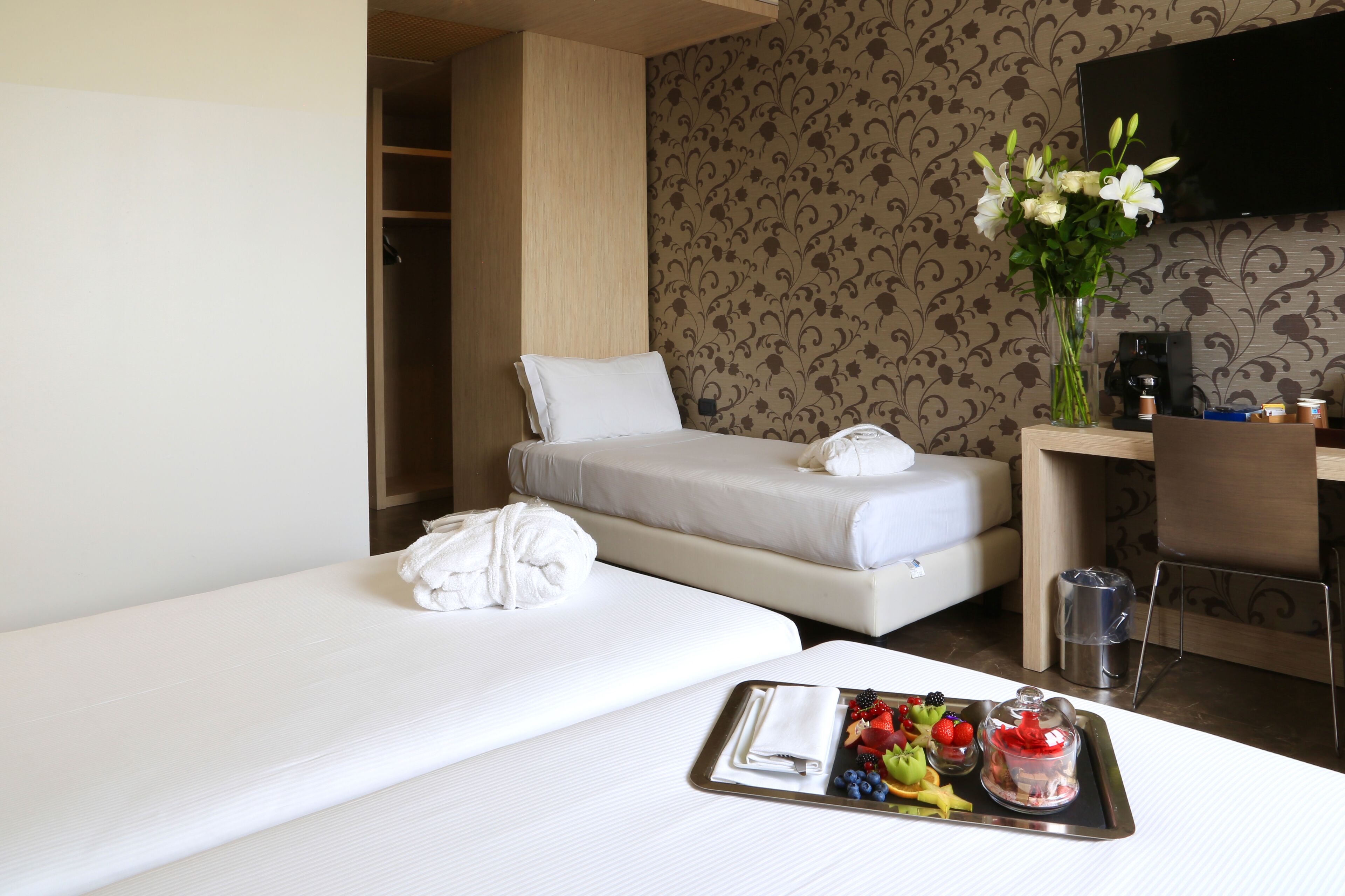 premium bedding, down duvets, minibar, in-room safe