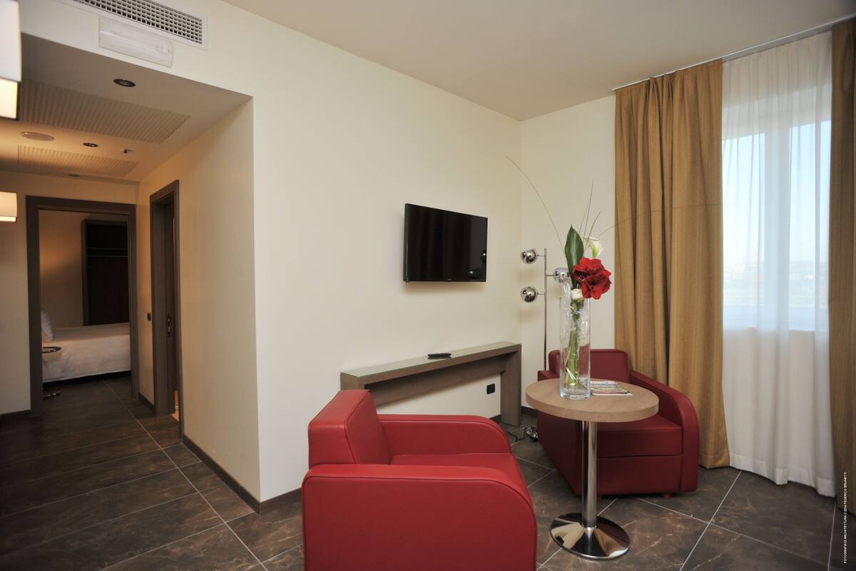 Premium bedding, down comforters, memory foam beds, minibar
