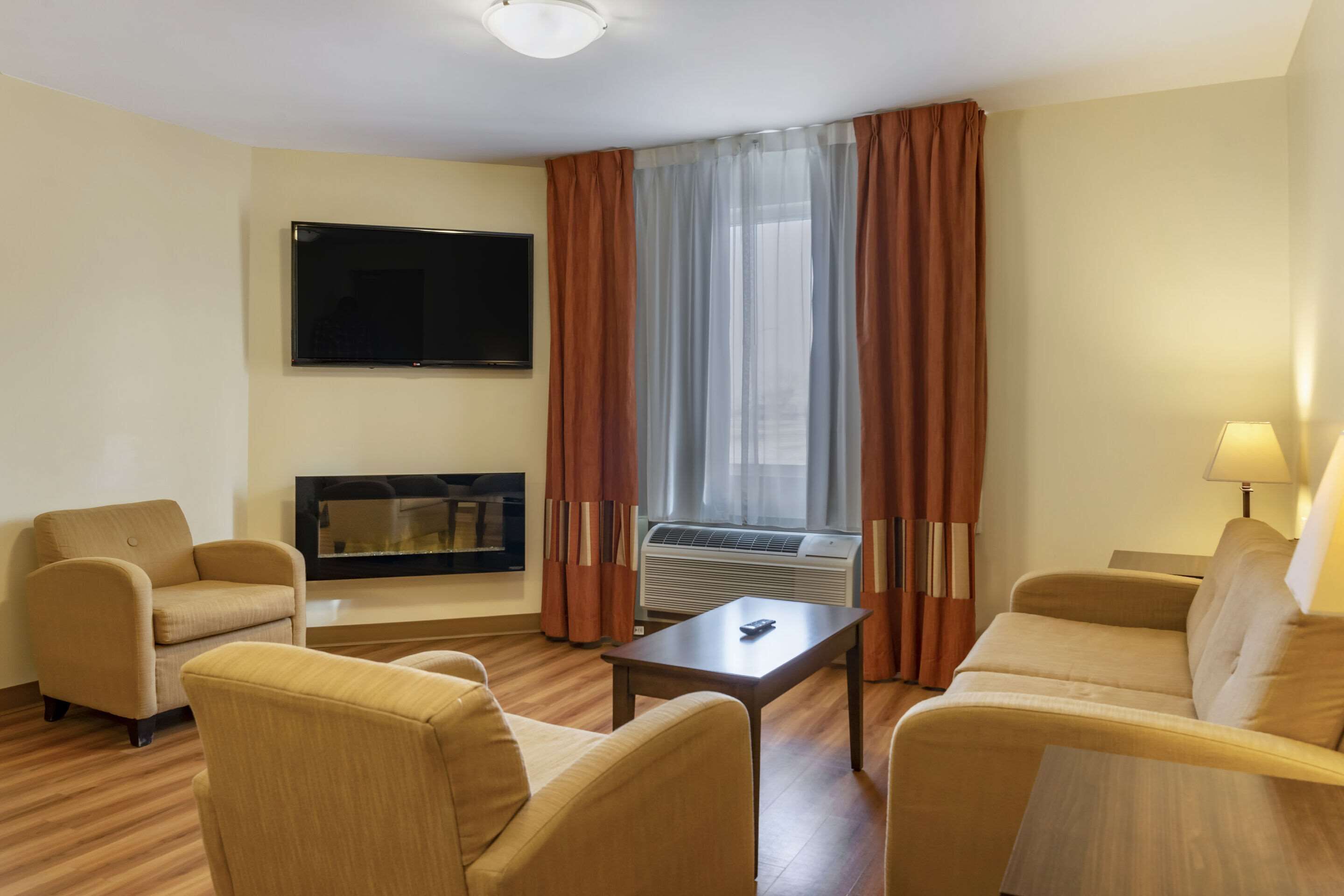 premium bedding, down duvets, desk, blackout curtains