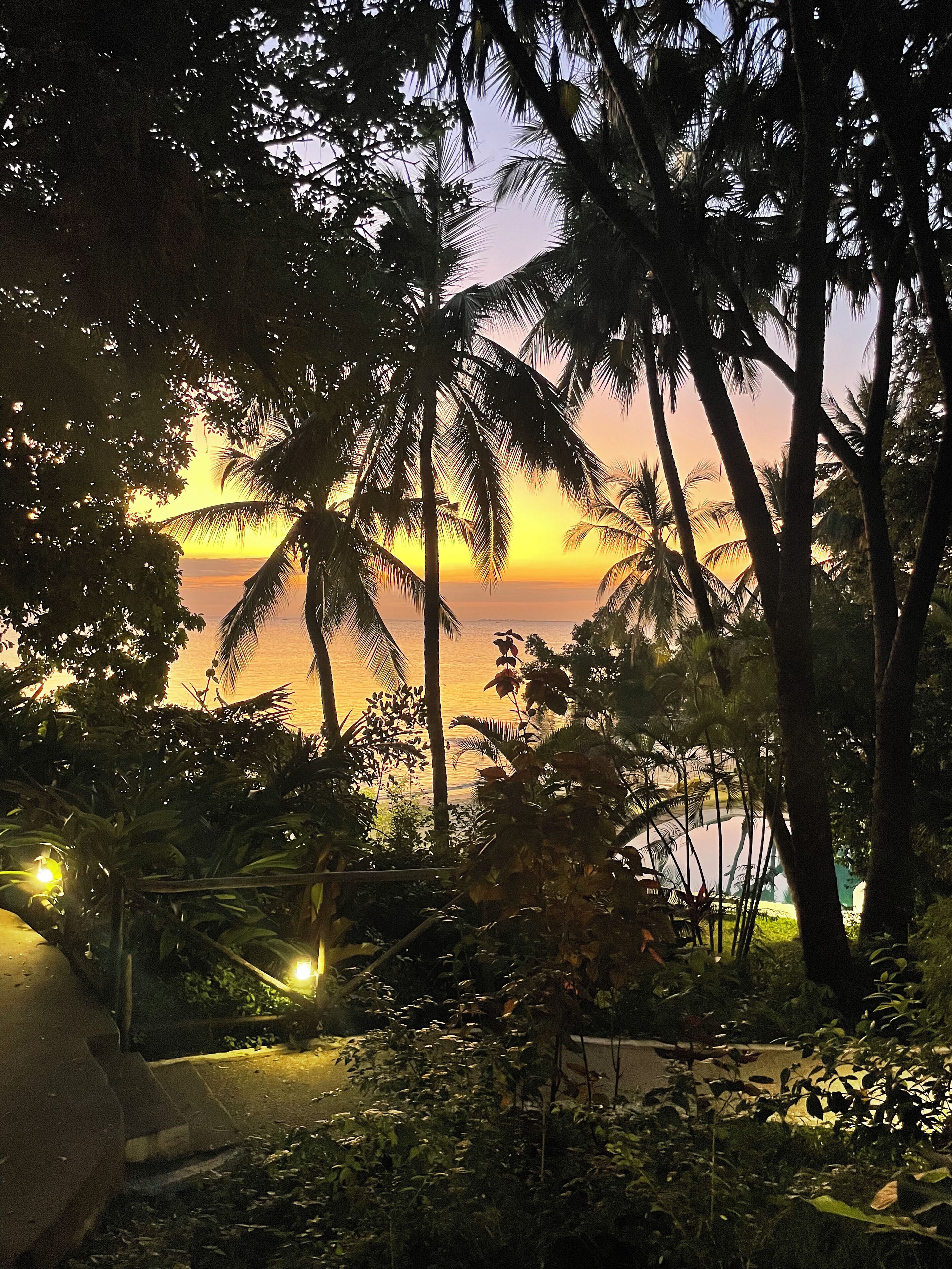 On the beach, sun loungers, beach umbrellas, beach towels
