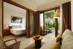 2 bedrooms, premium bedding, Select Comfort beds, minibar