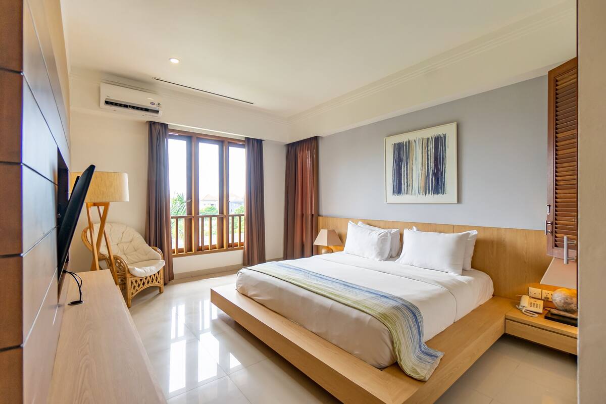 2 kamar tidur, seprai premium, tempat tidur Select Comfort, dan minibar