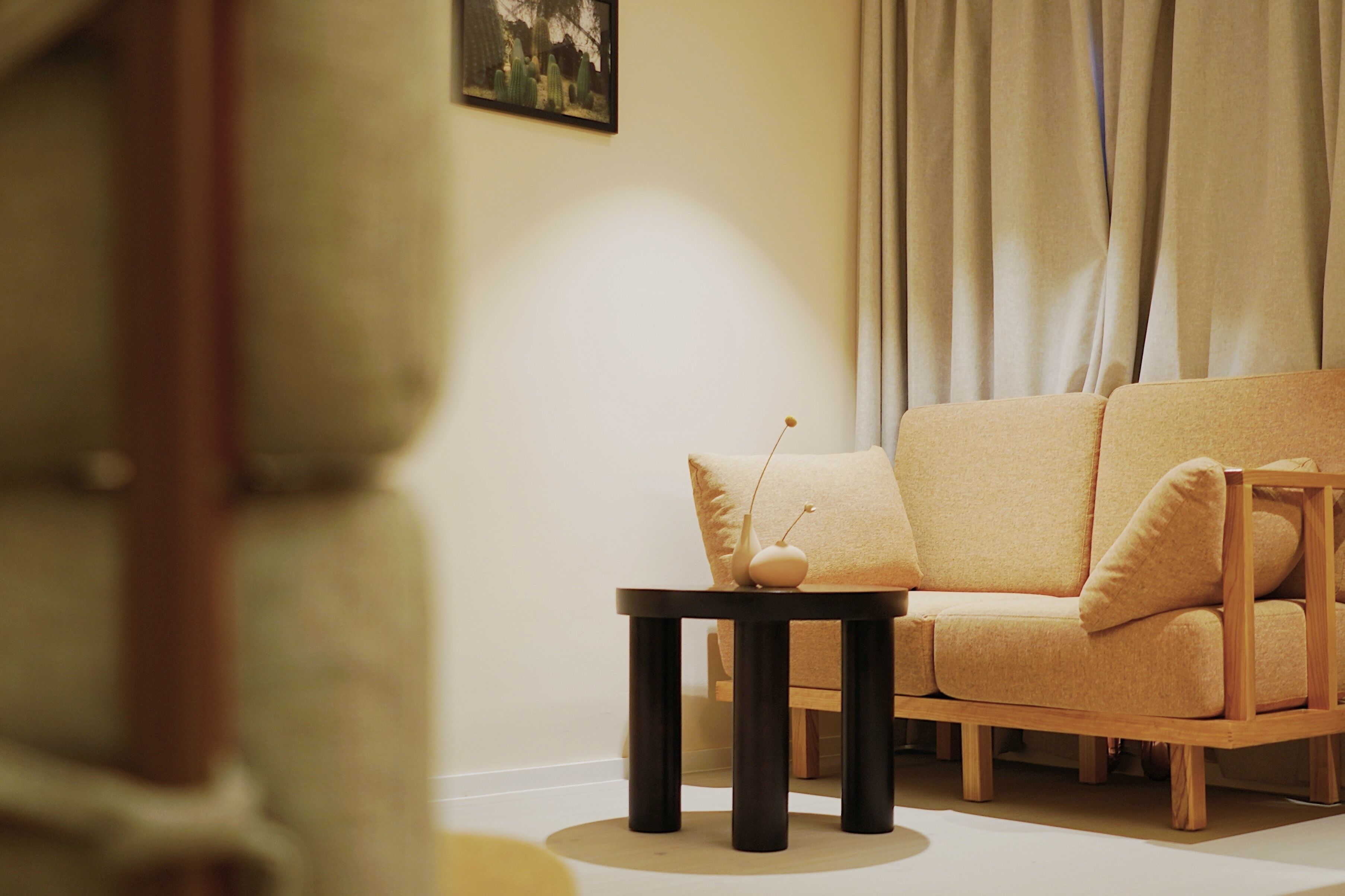 premium suite | living area | 32-inch lcd tv with satellite channels, tv, pay films