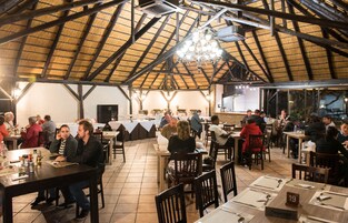 Breakfast, lunch, dinner served; garden views