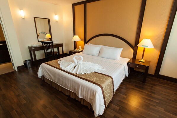 Minibar, in-room safe, blackout curtains, rollaway beds