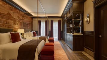 Habitación panorámica, 2 camas de matrimonio, terraza | 1 dormitorio, sábanas de algodón egipcio, ropa de cama de alta calidad