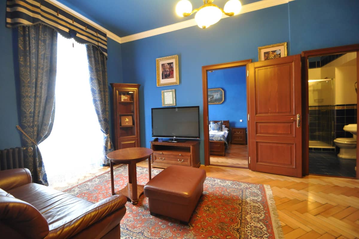 Svit Presidential - 2 sovrum | Minibar, värdeförvaringsskåp på rummet och mörkläggningsgardiner