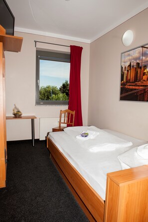 Basic Single Room | Desk, soundproofing, free cribs/infant beds, rollaway beds - Hotel Sleepinger (Schweitenkirchen)