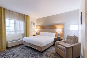 Pillow-top beds, desk, laptop workspace, blackout curtains