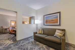 Junior Suite, 1 King Bed, with Sofa Bed (Full Kitchen) | Pillowtop beds, desk, laptop workspace, blackout drapes - Candlewood Suites San Marcos by IHG (San Marcos)