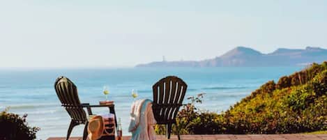 Outdoor banquet area