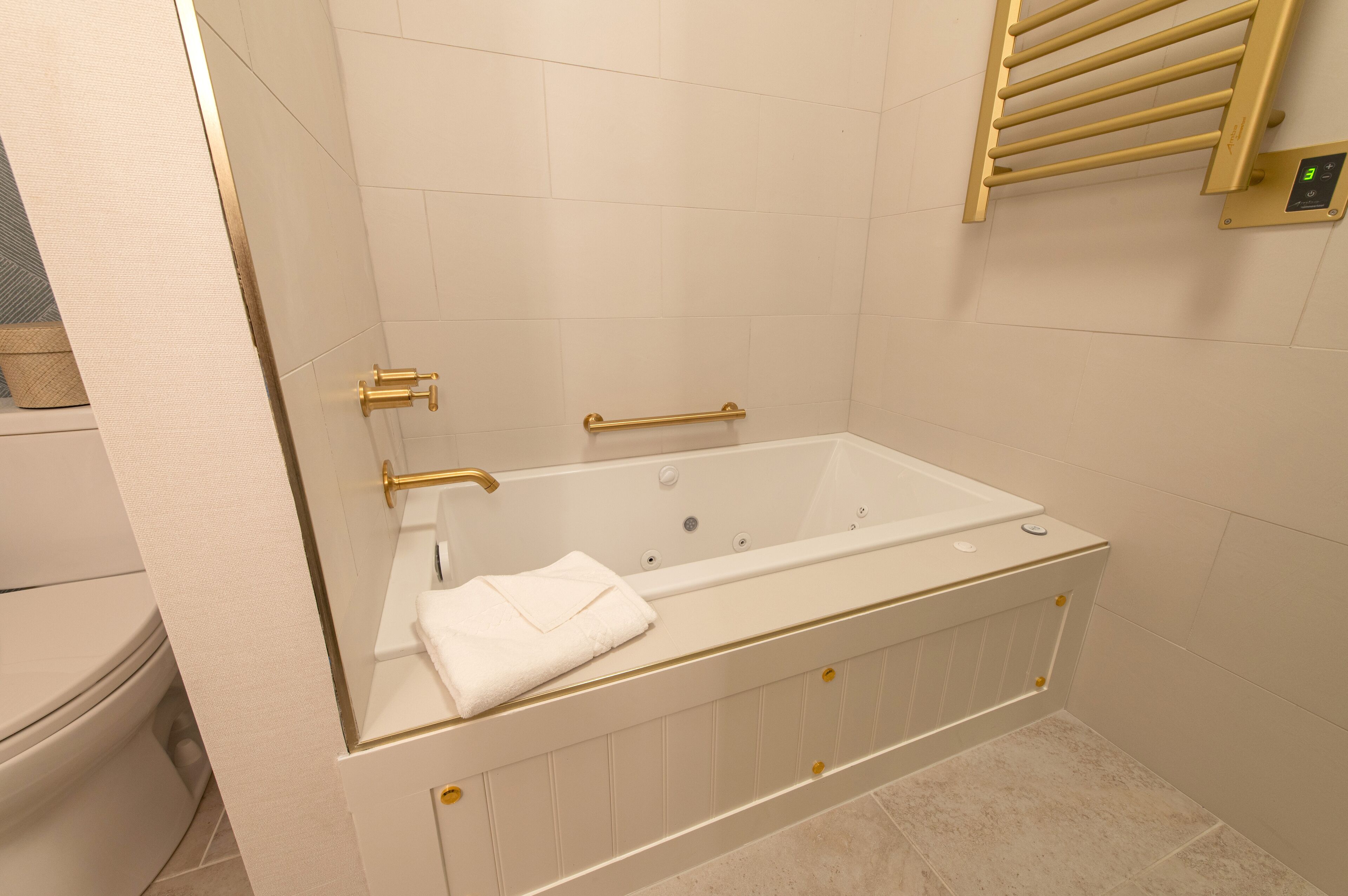 free toiletries, hair dryer, towels, soap