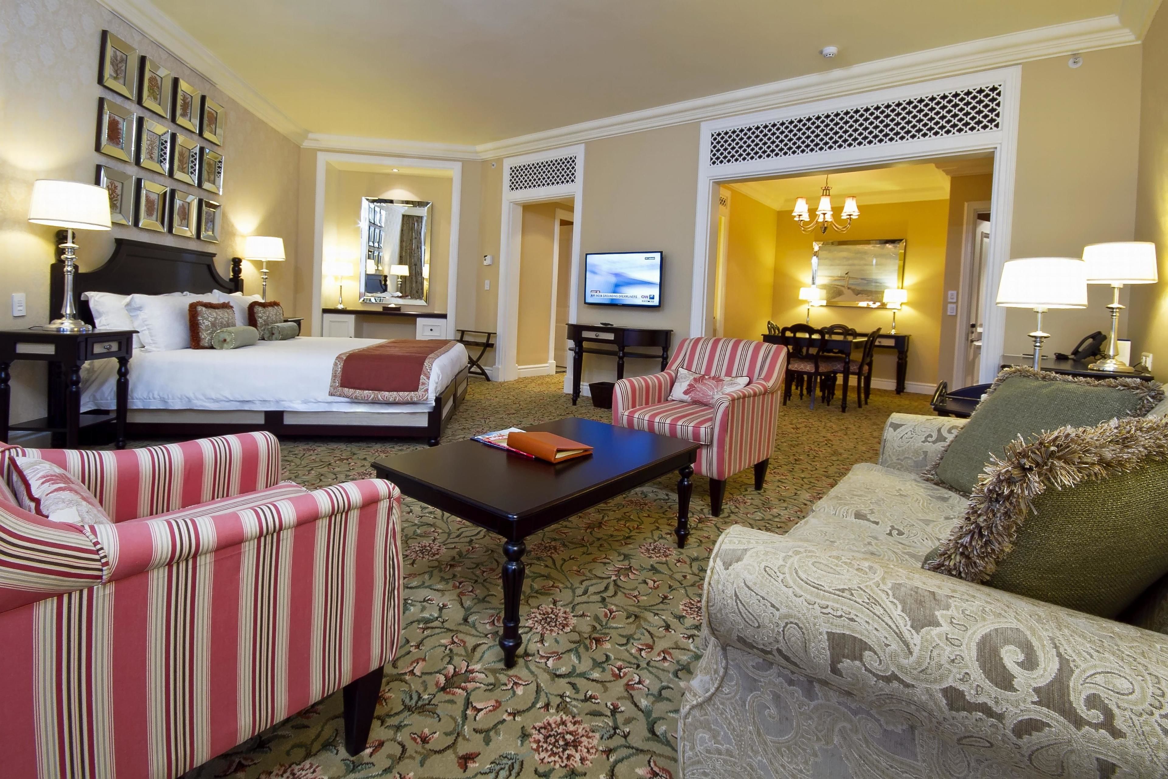 superior luxury room | living area | 40-inch led tv with satellite channels, tv, pay films