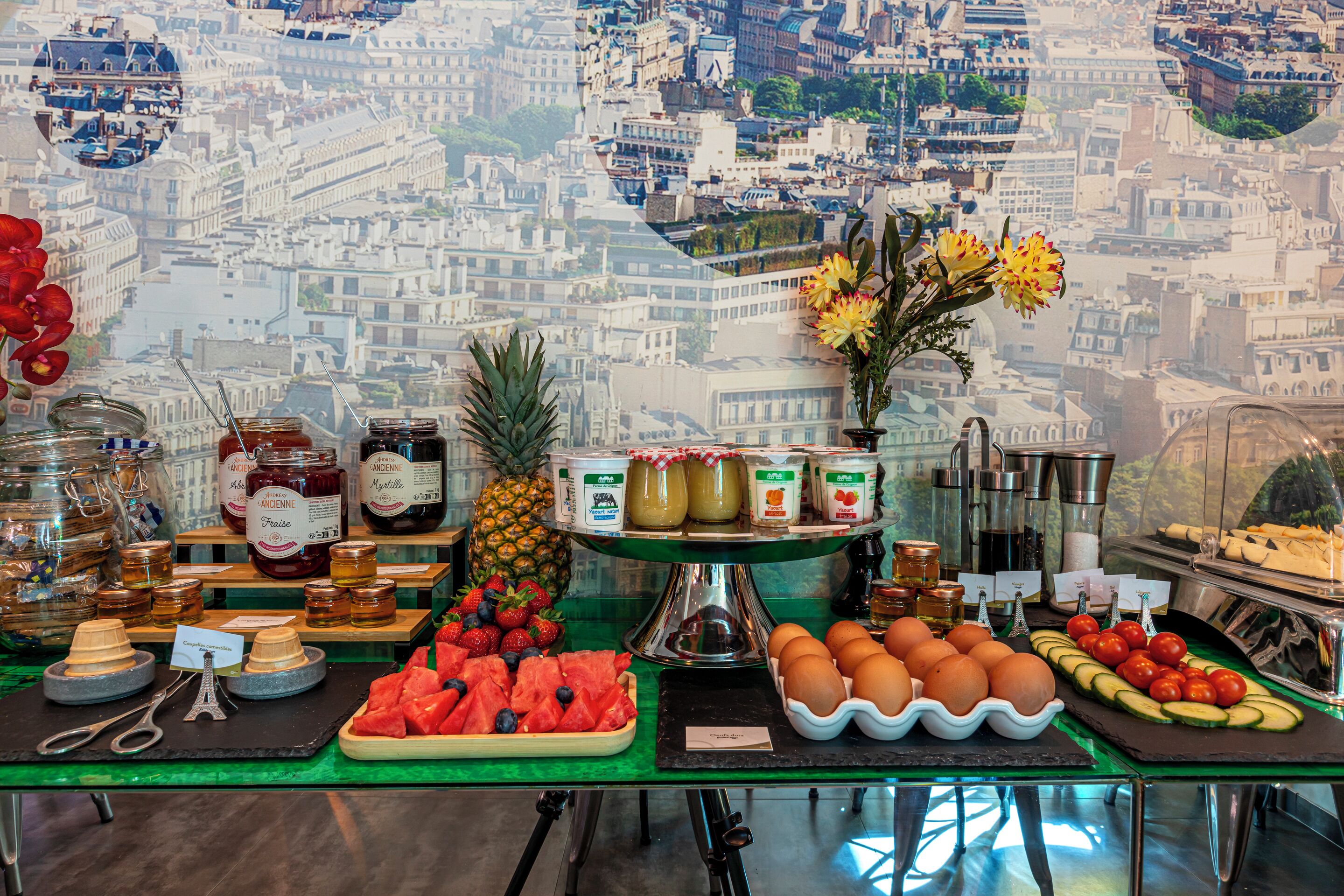 Daily buffet breakfast (EUR 15 per person)