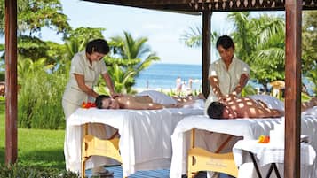 Bain Ă remous, hammam, gommages corporels, soins du visage