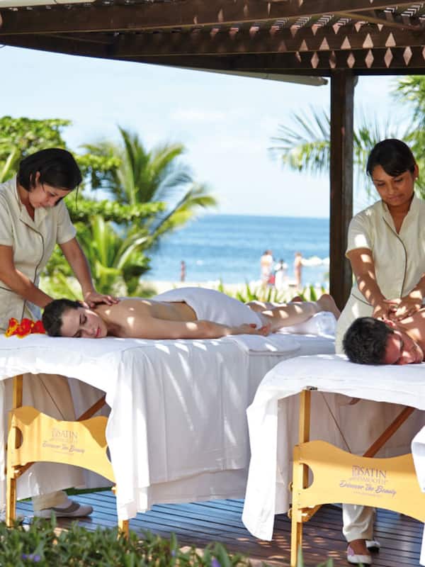 Hot tub, steam room, body scrubs, facials