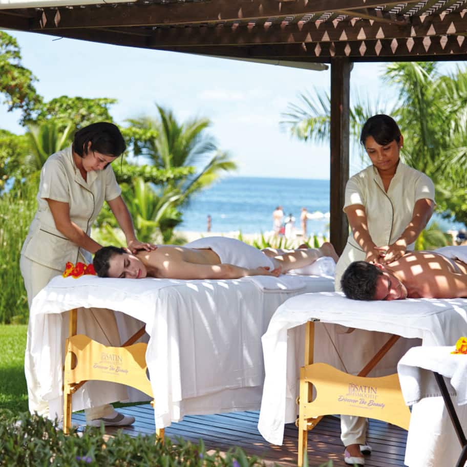 Hot tub, steam room, body scrubs, facials