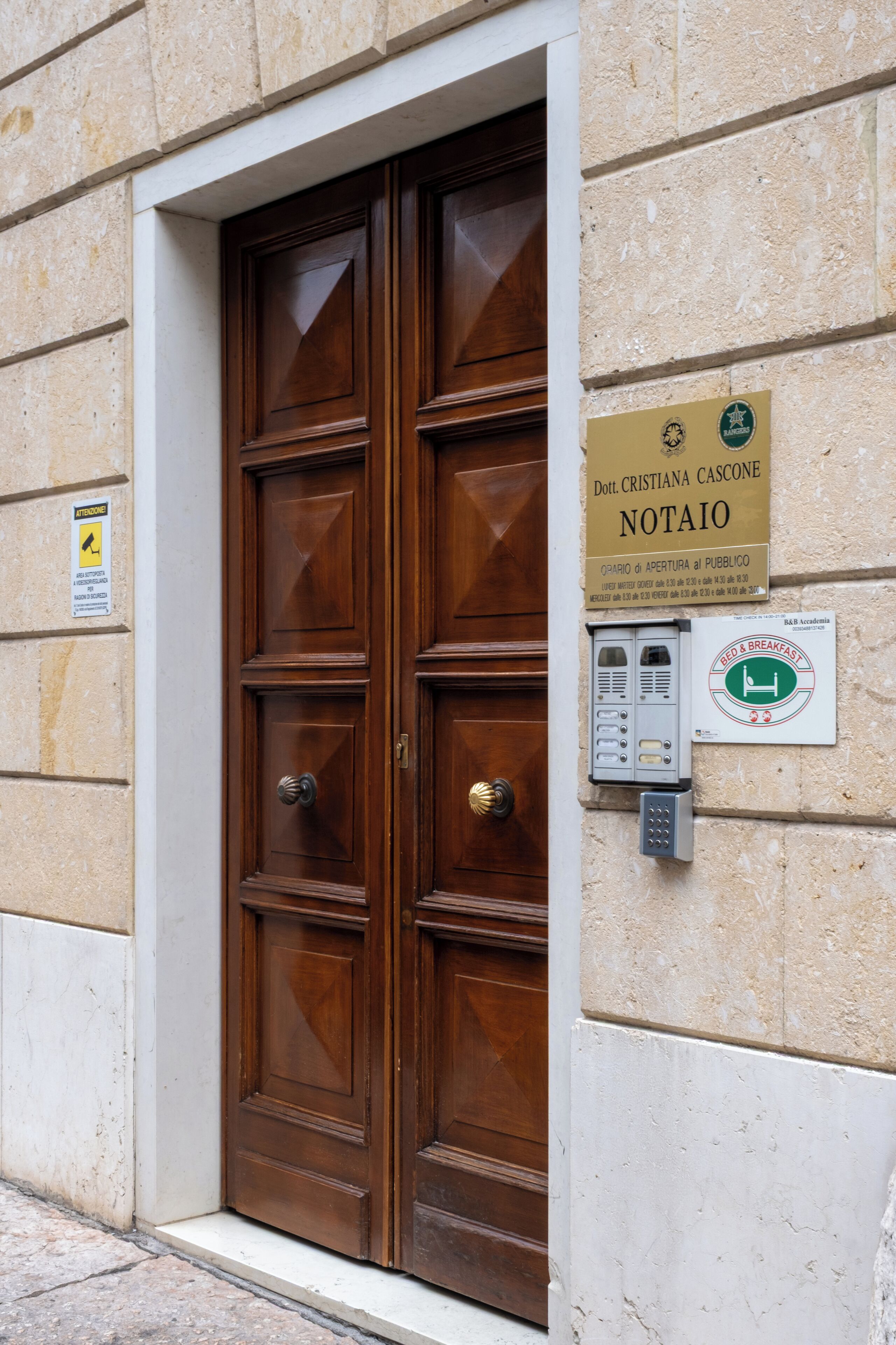 Facciata della struttura