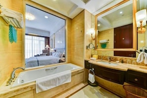 Minibar, in-room safe, alarm clocks