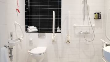 Standard Room, 1 Double Bed, Accessible (Free Breakfast) | Bathroom
