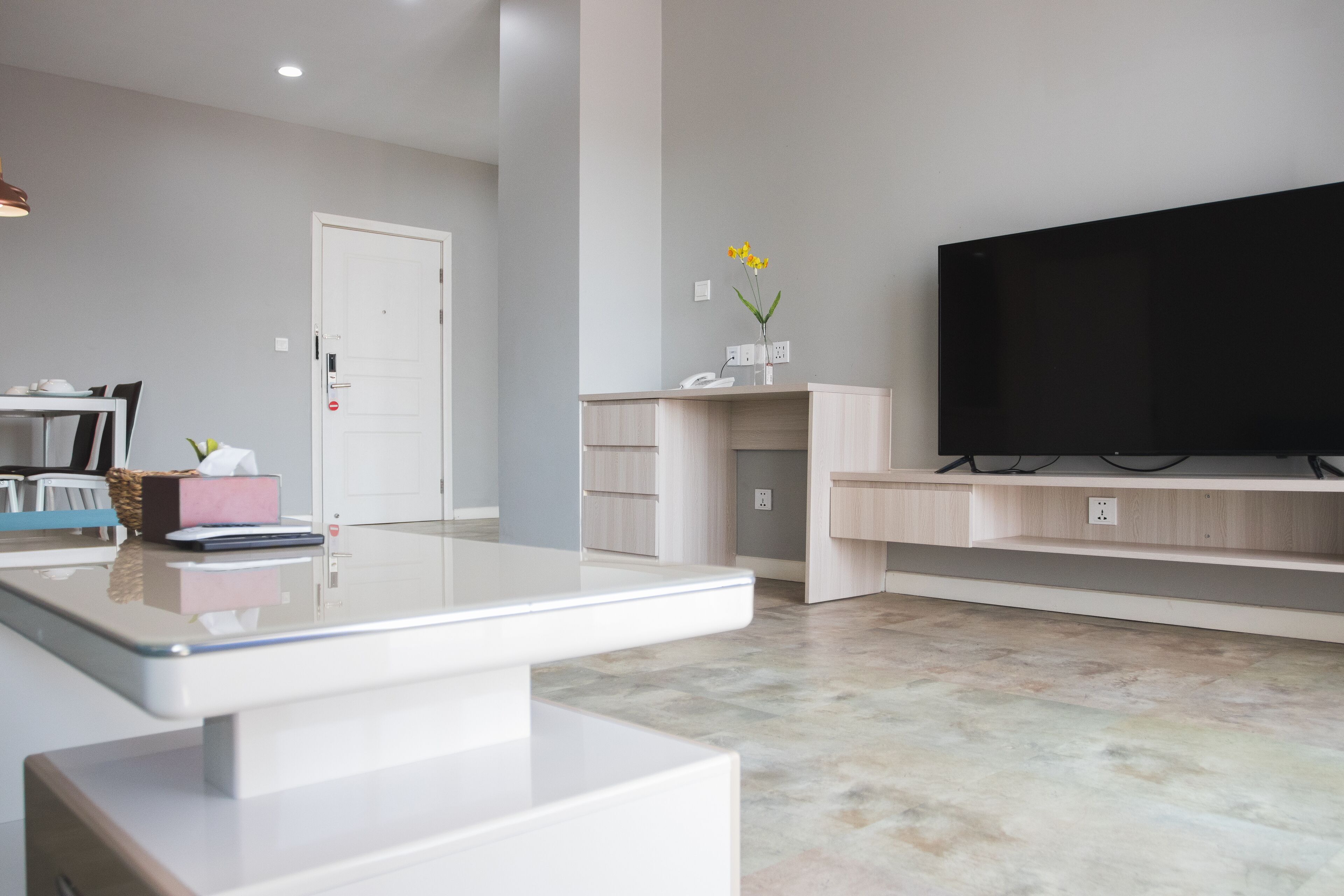 one bedroom suite | living room | 32-inch led tv with cable channels, tv